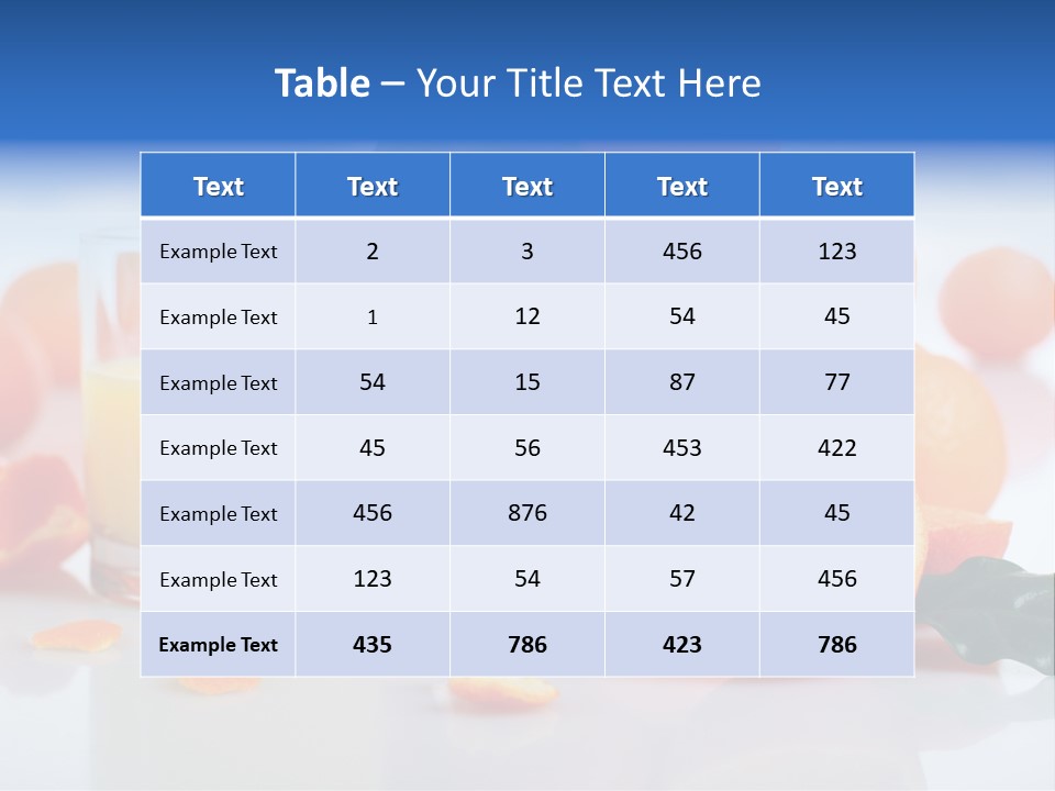 Orange Juice PowerPoint Template