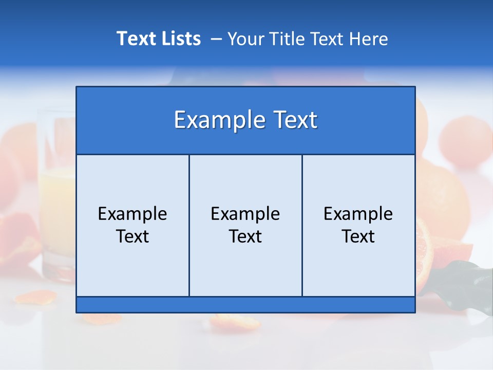 Orange Juice PowerPoint Template