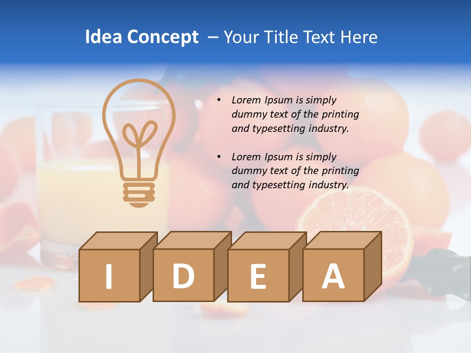 Orange Juice PowerPoint Template
