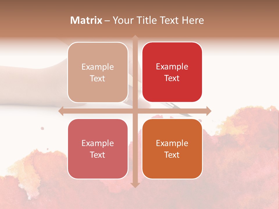 Hand With Brush PowerPoint Template