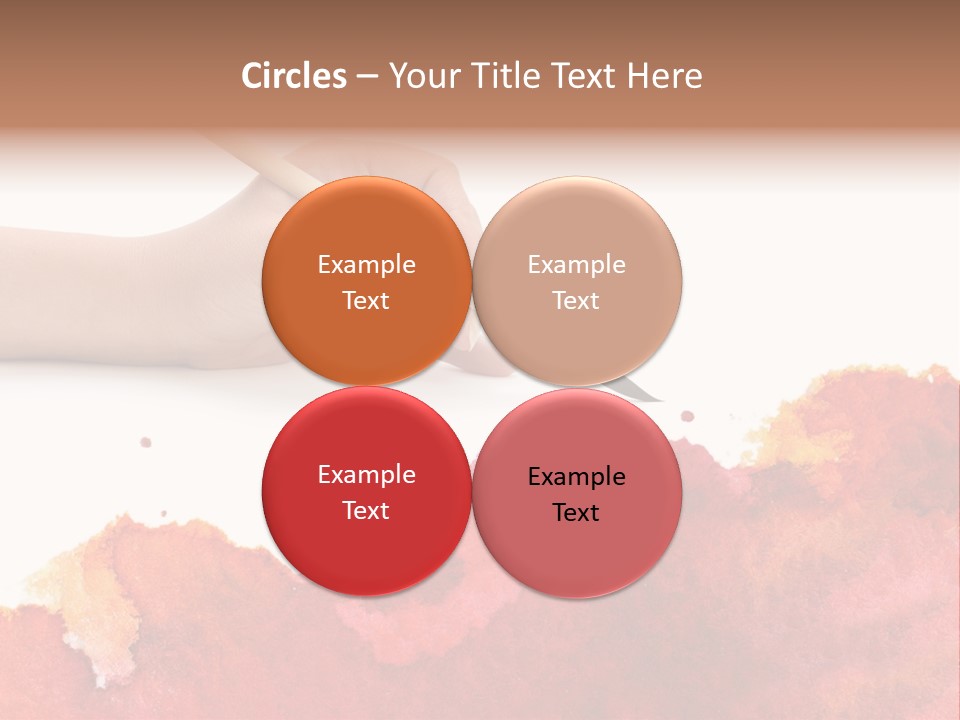 Hand With Brush PowerPoint Template