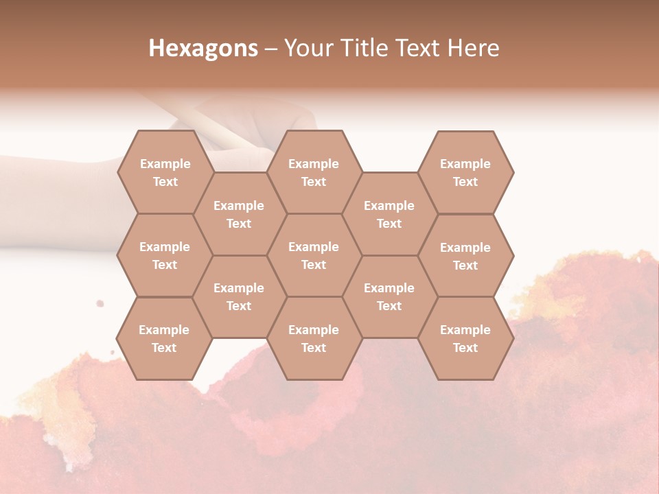 Hand With Brush PowerPoint Template