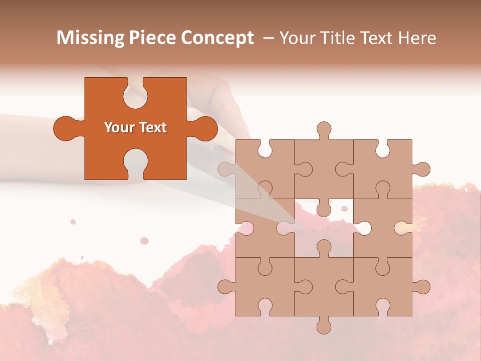 Hand With Brush PowerPoint Template