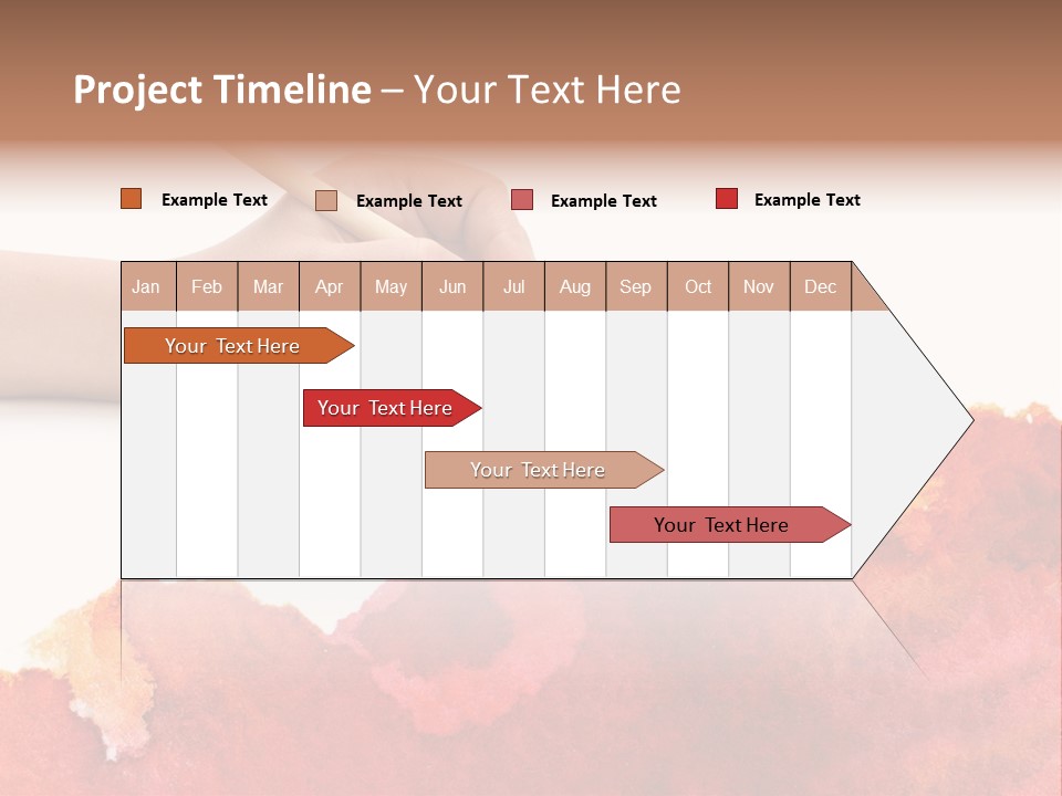 Hand With Brush PowerPoint Template