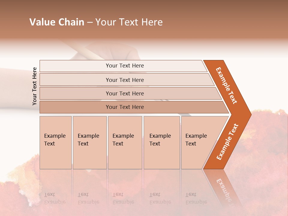 Hand With Brush PowerPoint Template