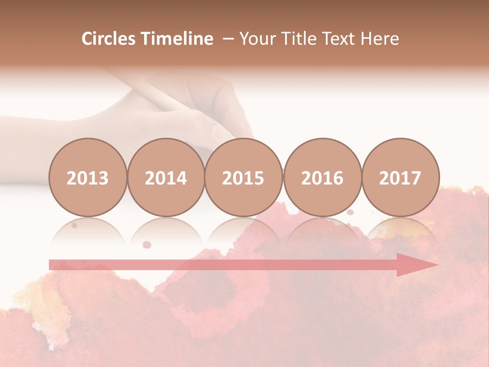 Hand With Brush PowerPoint Template