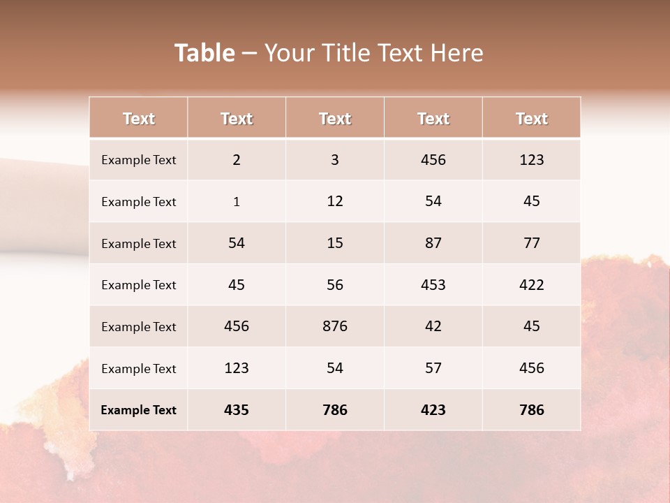 Hand With Brush PowerPoint Template