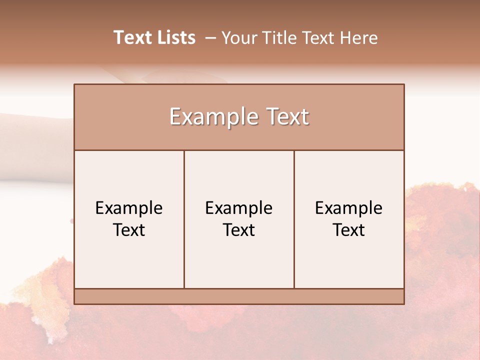 Hand With Brush PowerPoint Template