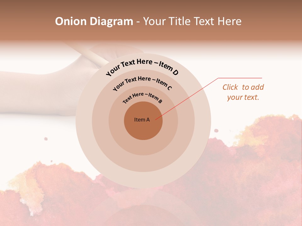 Hand With Brush PowerPoint Template