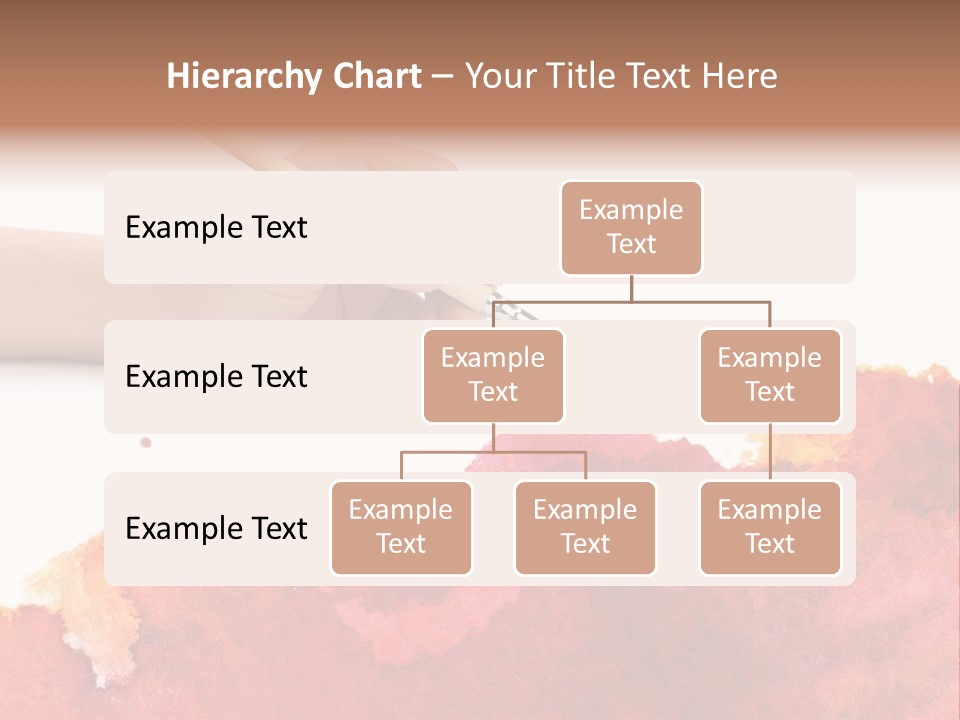 Hand With Brush PowerPoint Template