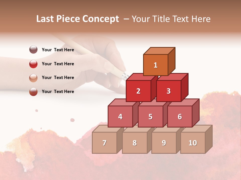 Hand With Brush PowerPoint Template