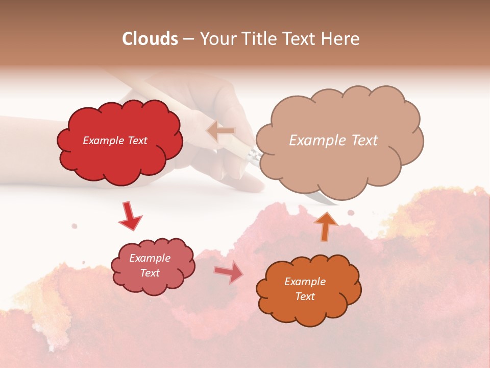 Hand With Brush PowerPoint Template