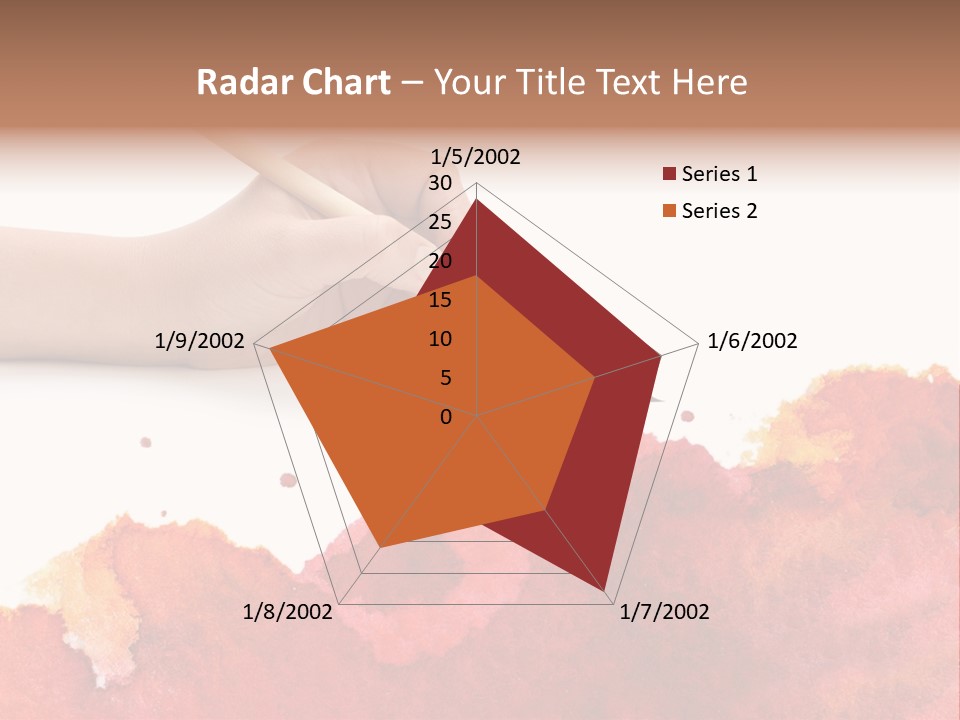 Hand With Brush PowerPoint Template