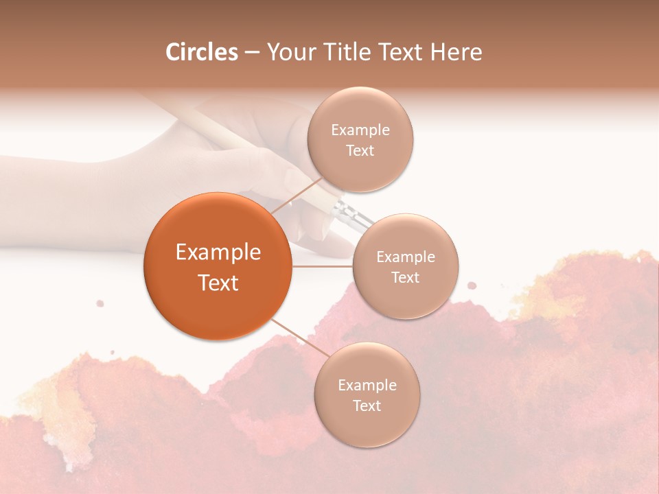 Hand With Brush PowerPoint Template