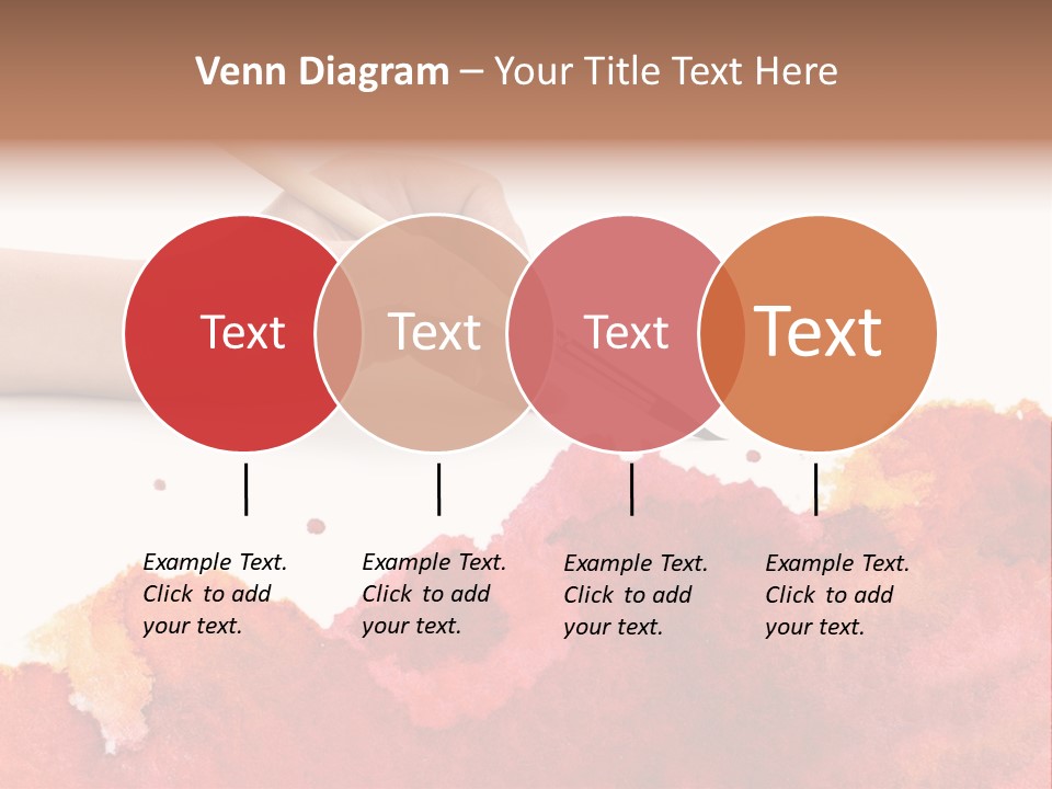 Hand With Brush PowerPoint Template