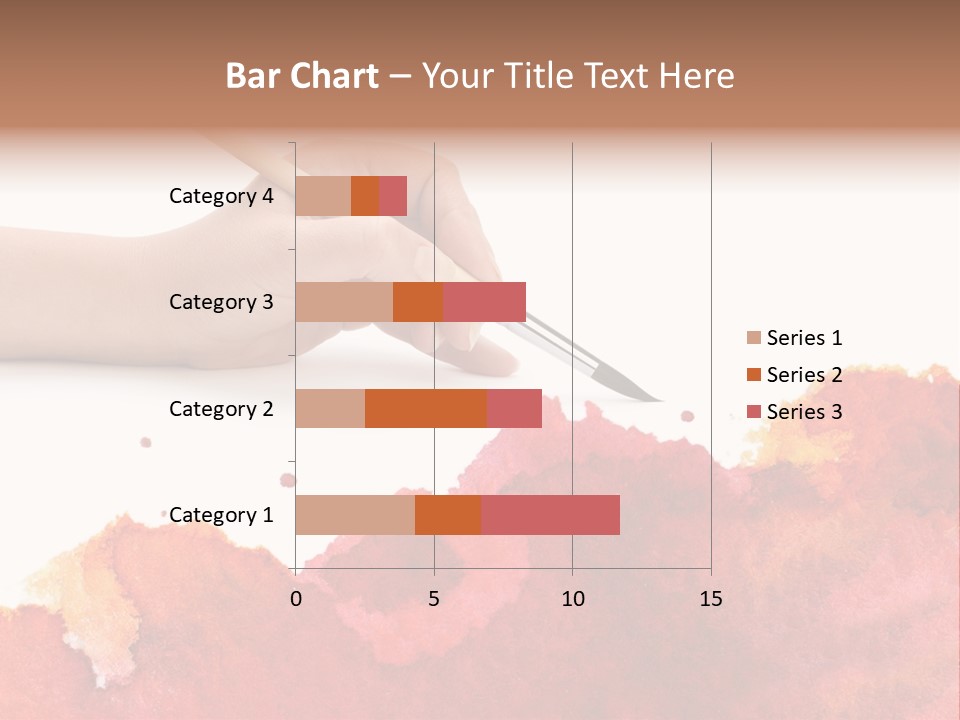 Hand With Brush PowerPoint Template