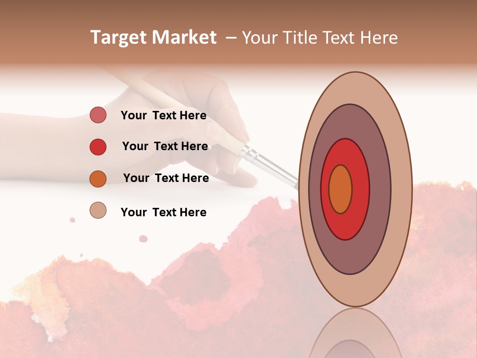 Hand With Brush PowerPoint Template