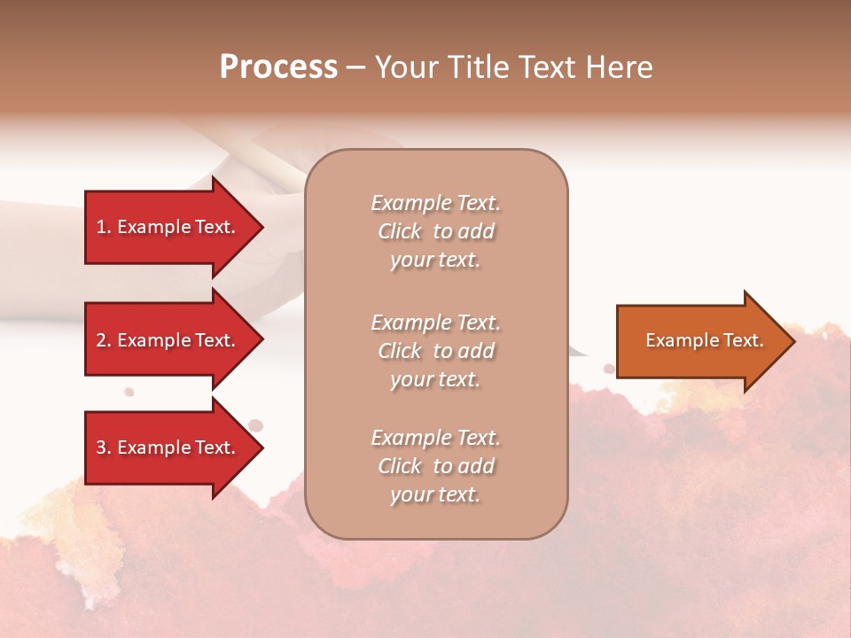 Hand With Brush PowerPoint Template