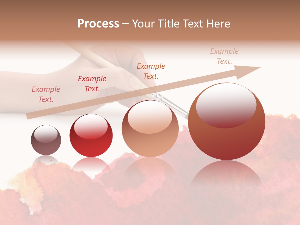 Hand With Brush PowerPoint Template