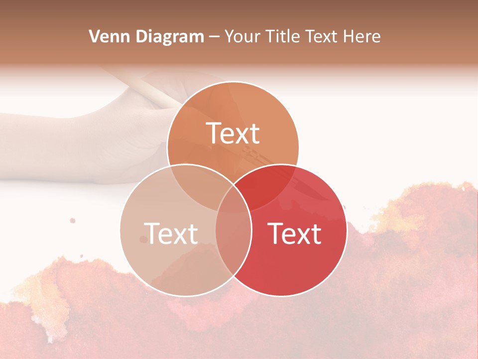 Hand With Brush PowerPoint Template