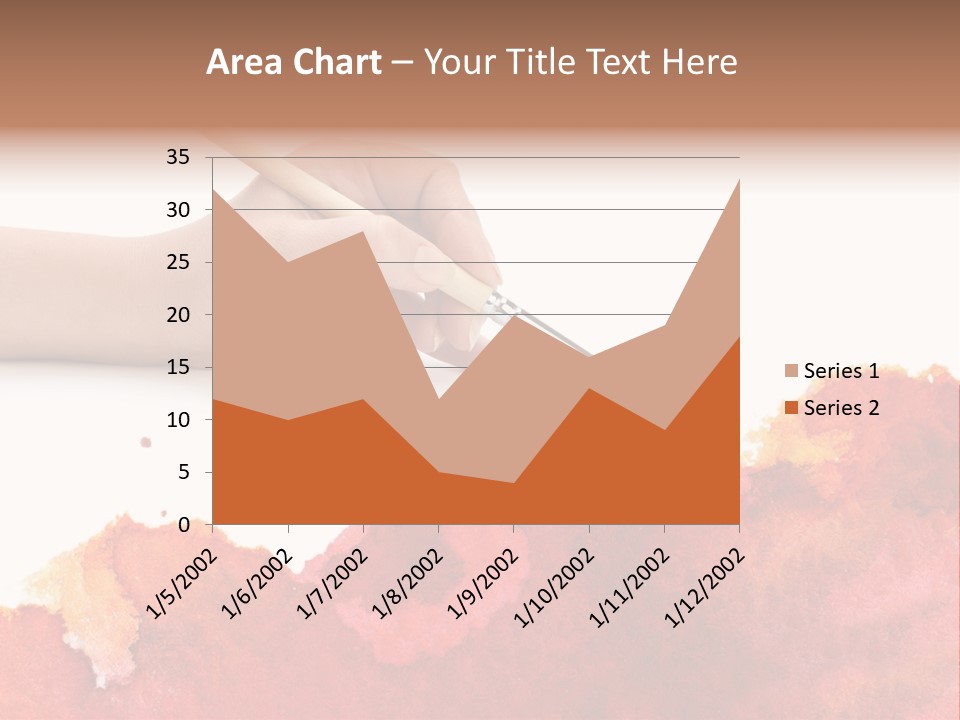 Hand With Brush PowerPoint Template