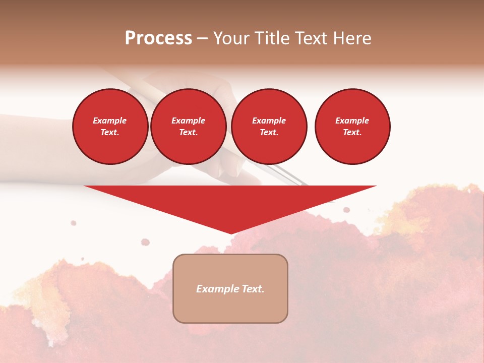 Hand With Brush PowerPoint Template