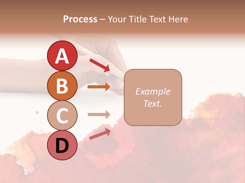 Hand With Brush PowerPoint Template