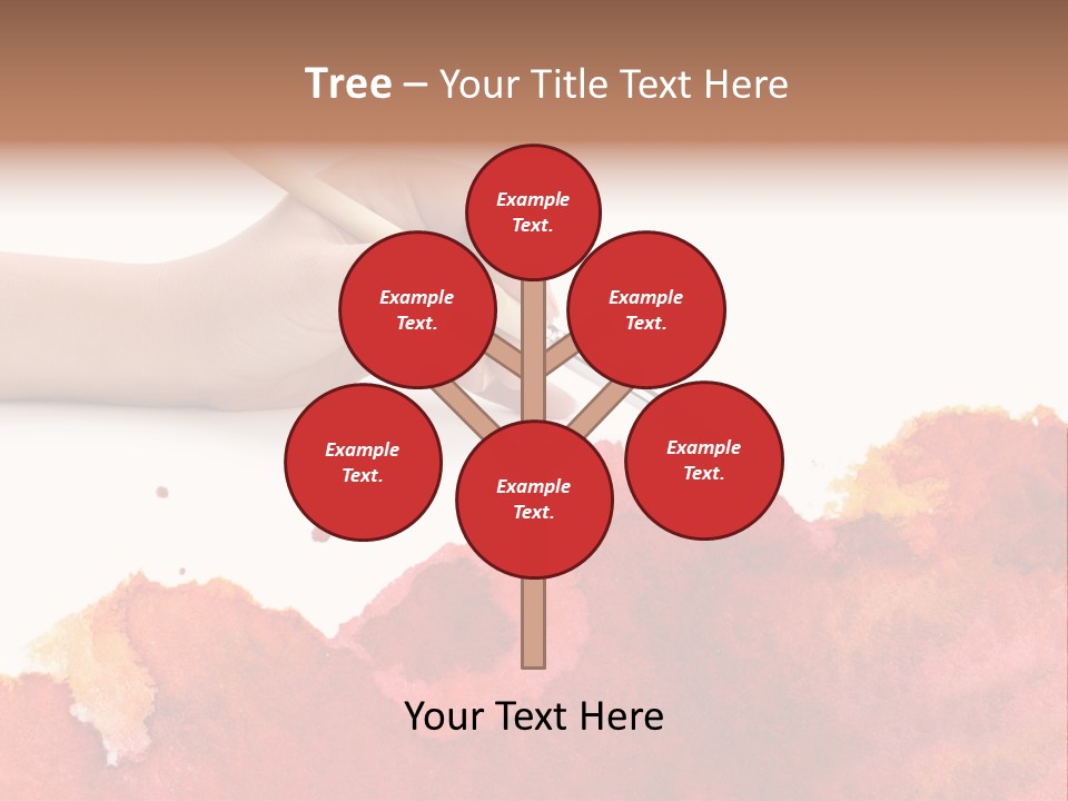 Hand With Brush PowerPoint Template