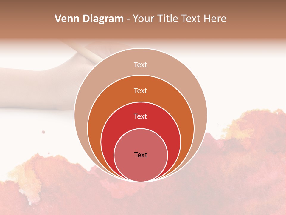 Hand With Brush PowerPoint Template