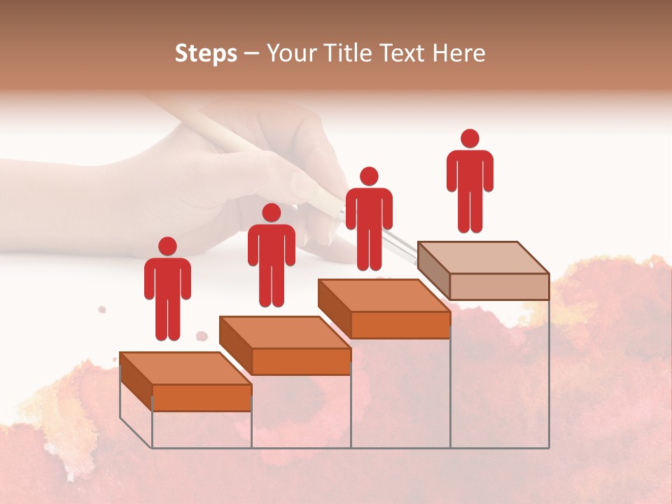 Hand With Brush PowerPoint Template