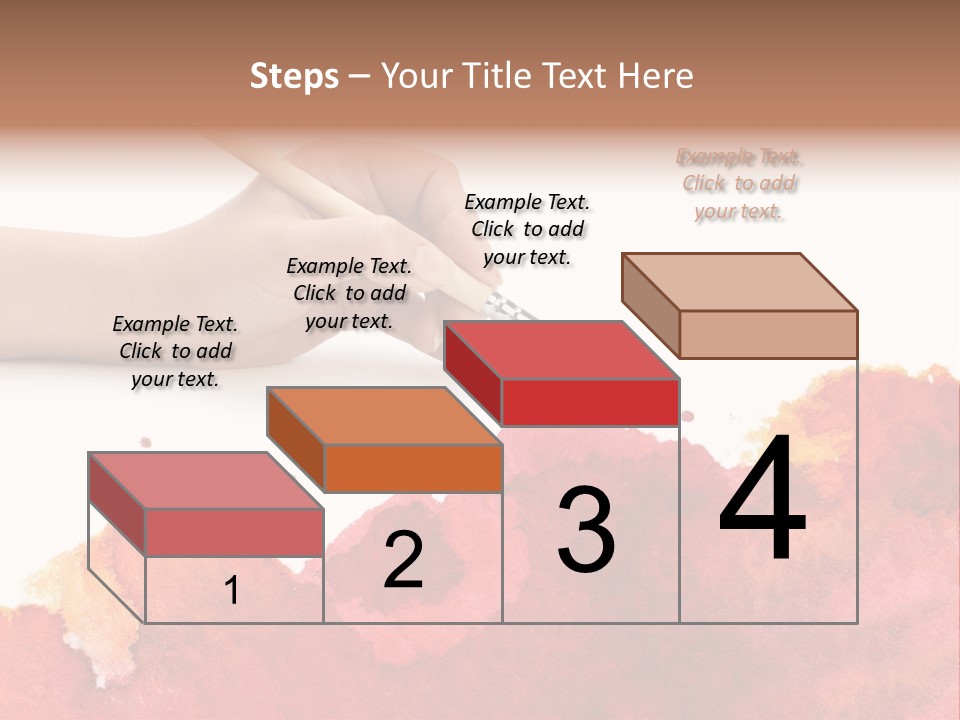 Hand With Brush PowerPoint Template