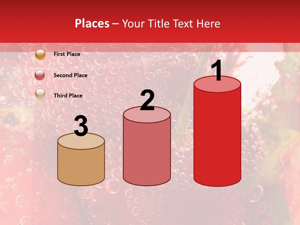 Fruits In Water PowerPoint Template