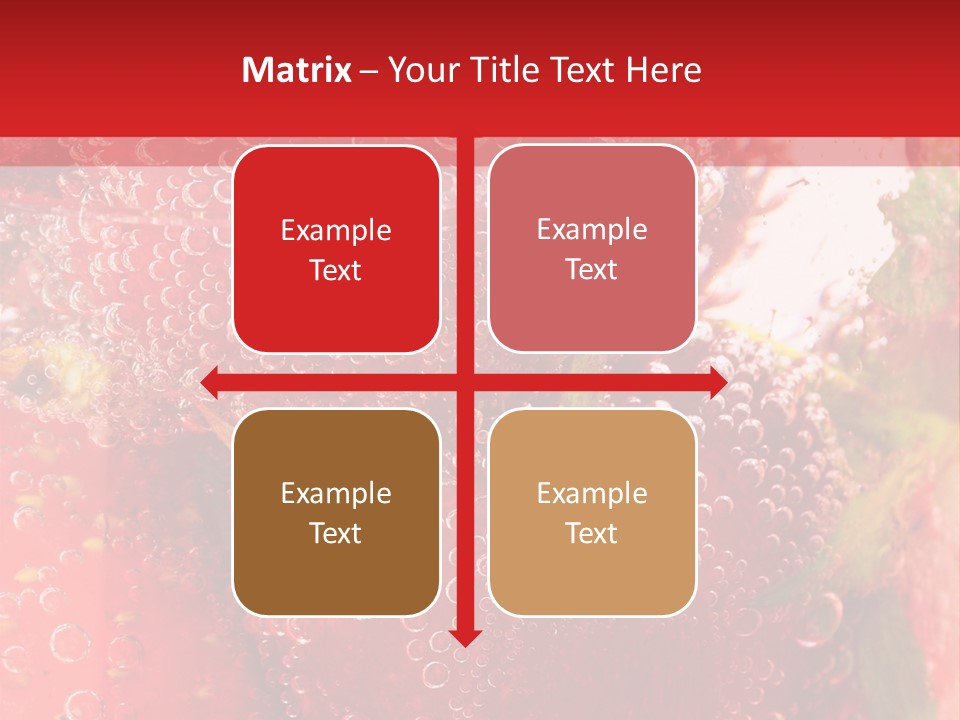 Fruits In Water PowerPoint Template