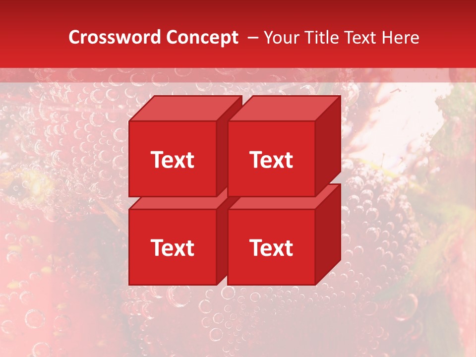 Fruits In Water PowerPoint Template