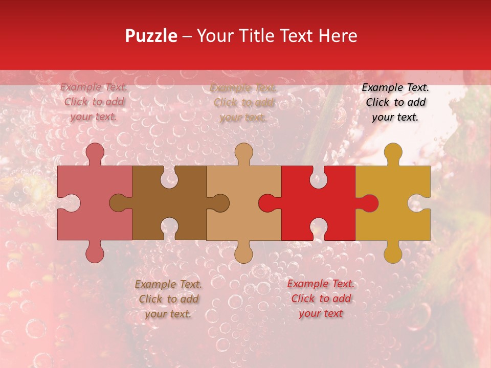 Fruits In Water PowerPoint Template