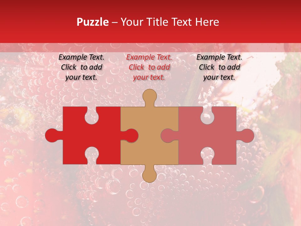 Fruits In Water PowerPoint Template