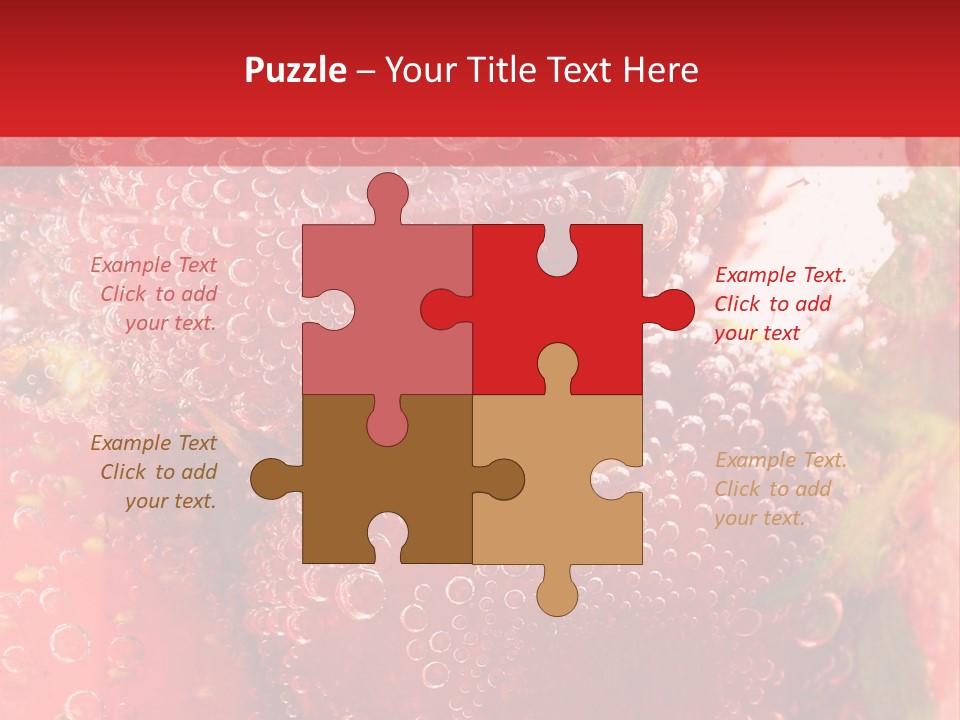 Fruits In Water PowerPoint Template