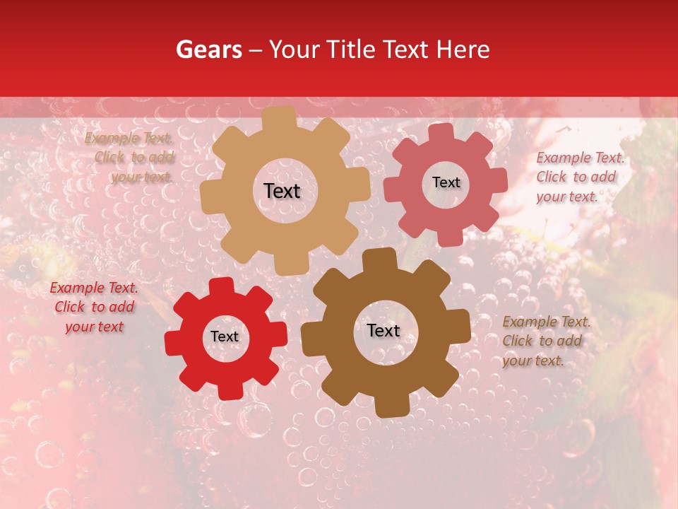 Fruits In Water PowerPoint Template