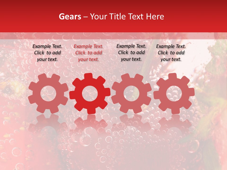 Fruits In Water PowerPoint Template