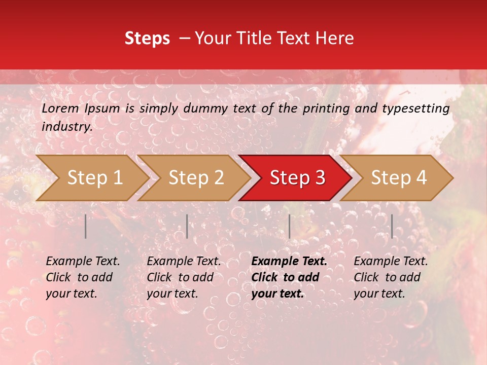 Fruits In Water PowerPoint Template