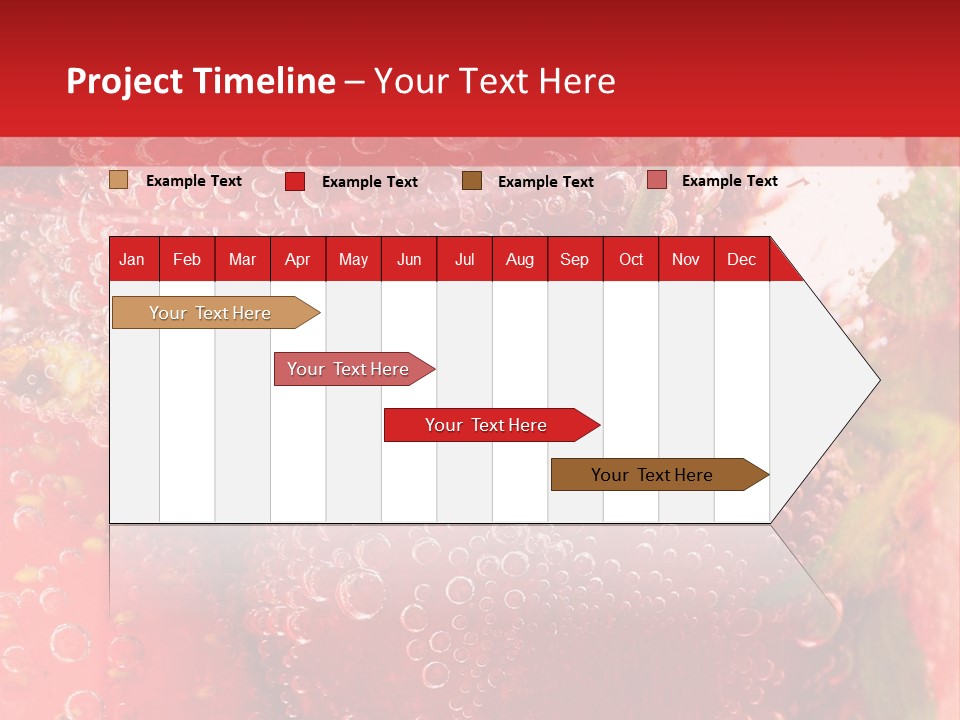 Fruits In Water PowerPoint Template