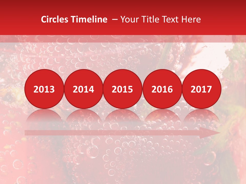 Fruits In Water PowerPoint Template