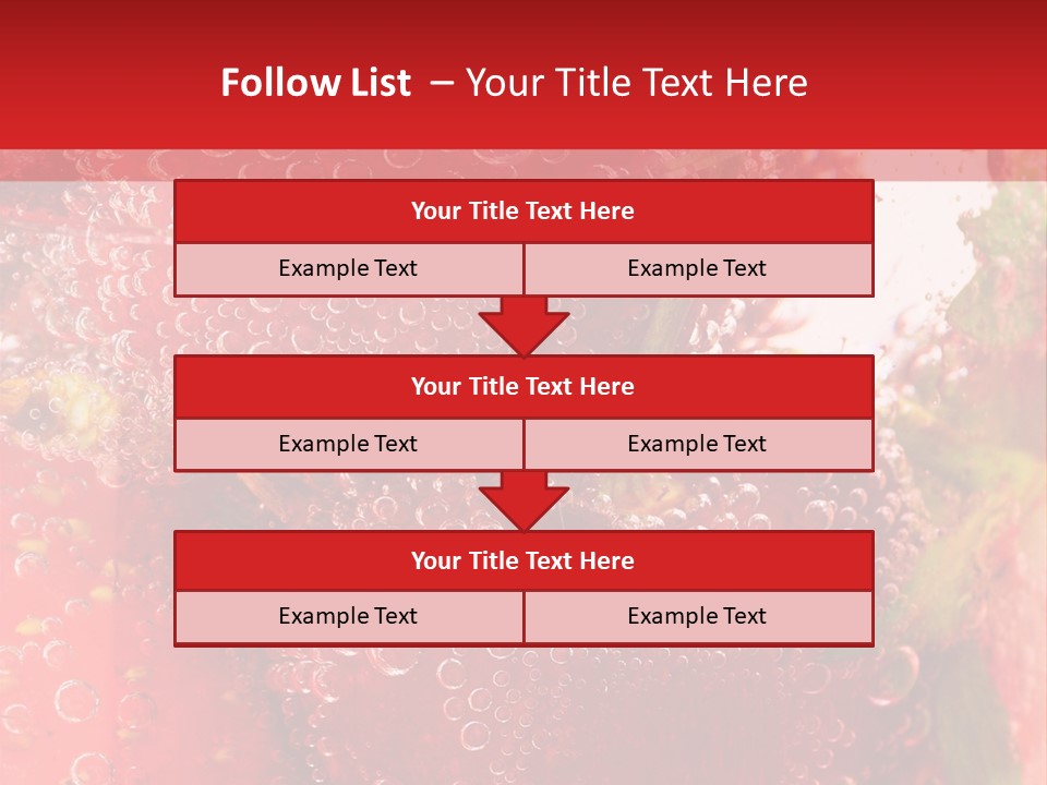 Fruits In Water PowerPoint Template