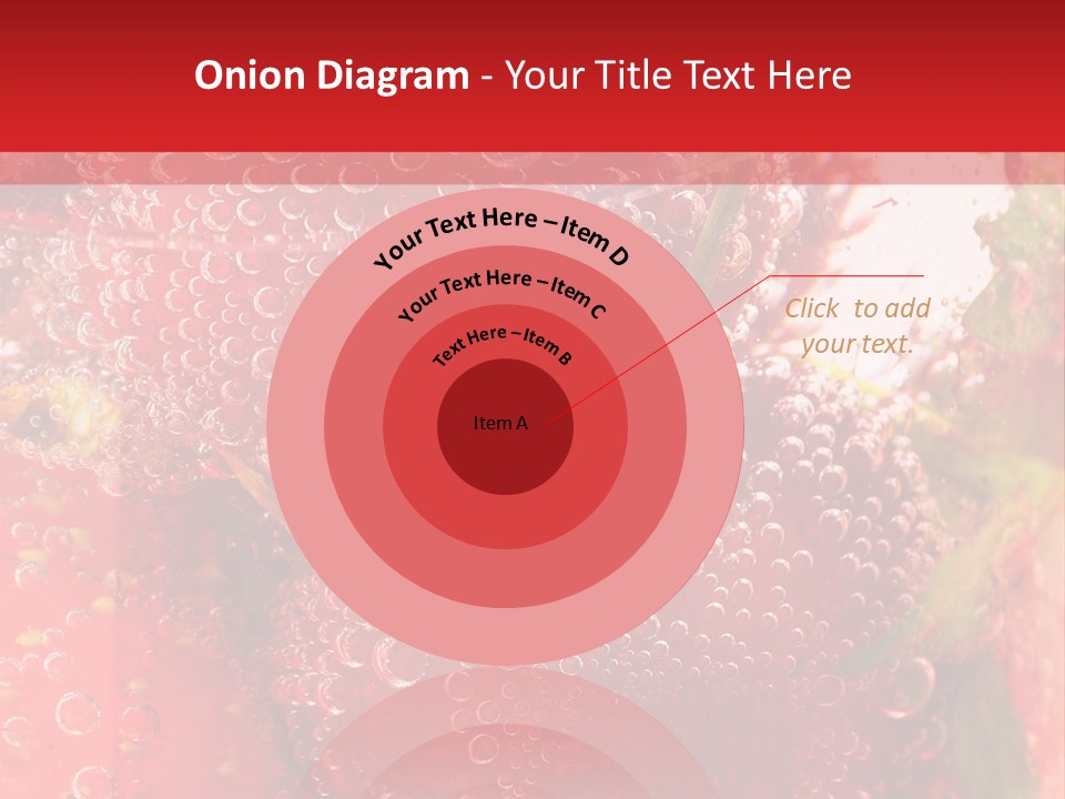 Fruits In Water PowerPoint Template