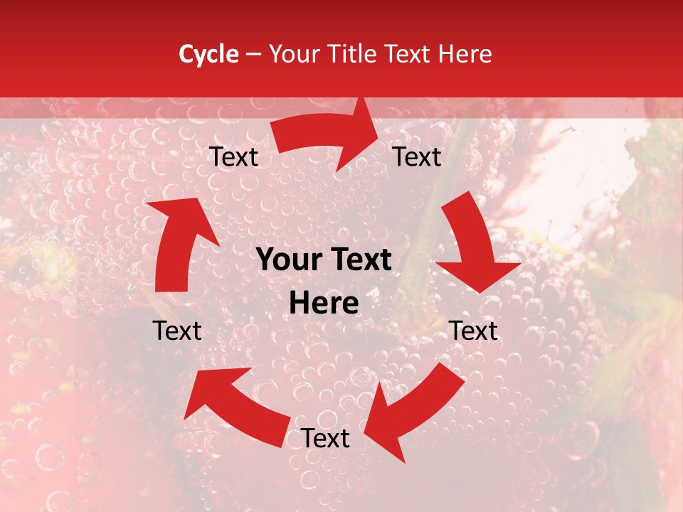 Fruits In Water PowerPoint Template