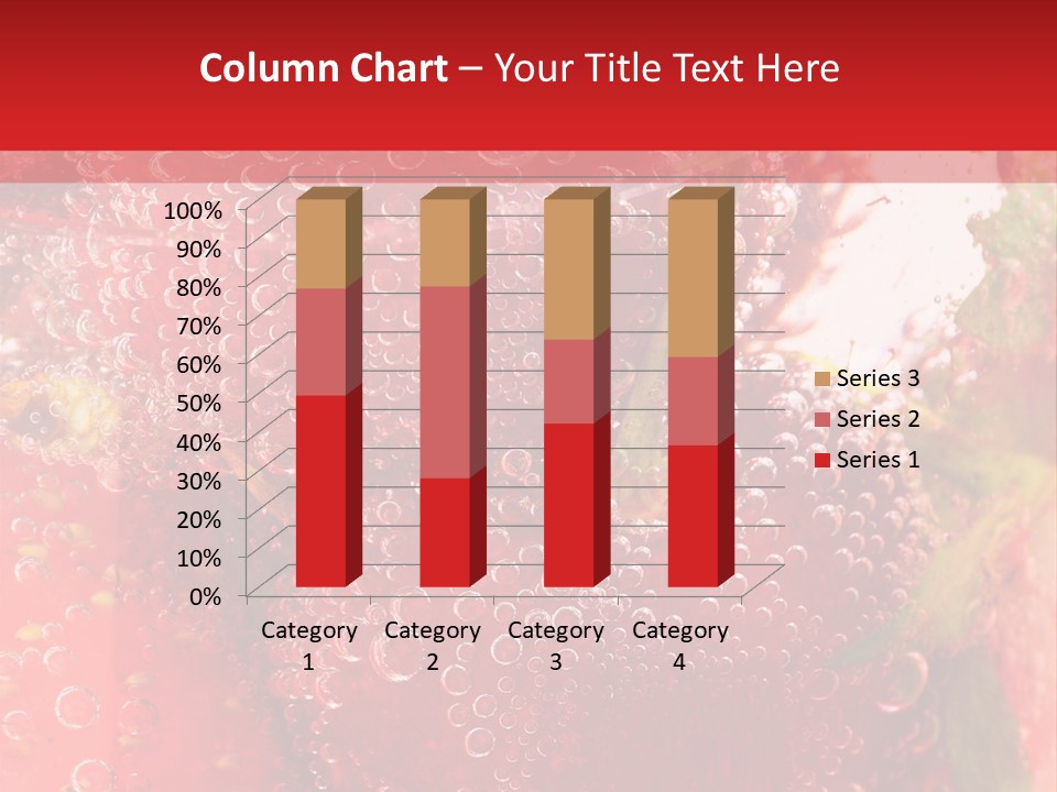 Fruits In Water PowerPoint Template