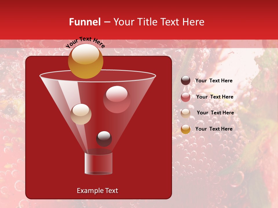 Fruits In Water PowerPoint Template