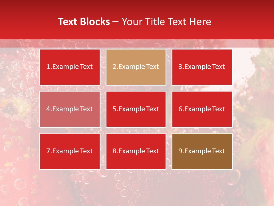 Fruits In Water PowerPoint Template