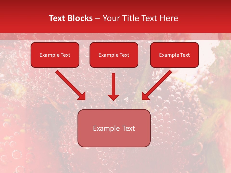 Fruits In Water PowerPoint Template
