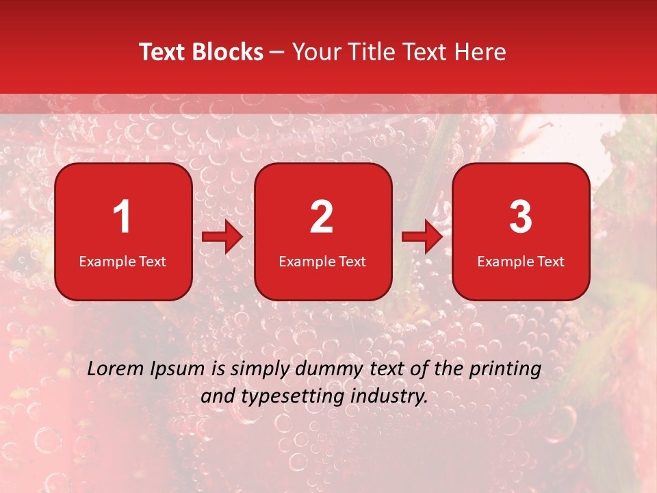 Fruits In Water PowerPoint Template